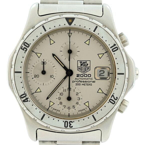 Tag Heuer Men's 37mm 2000 Series Automatic Chronograph Watch! Ref: 172.006! - Picture 1 of 10